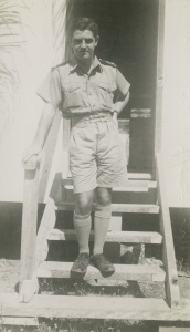 Sub Lieutenant Bevan Mitchell at Port Moresby shortly before being posted to HMAS Narani.