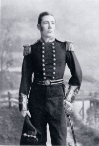 Lieutenant WR Creswell in full dress uniform, circa 1873.