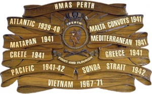 HMAS Perth battle honours.