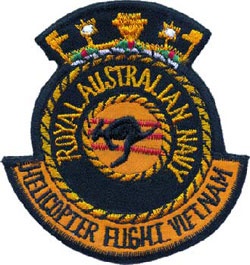 RAN Helicopter Flight Vietnam flight suit patch.