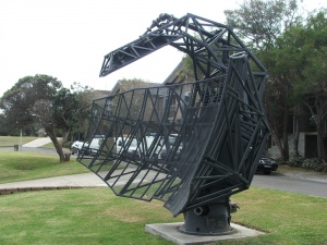 A radar array now on display in the HMAS Watson grounds.