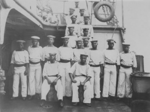 African sailors seconded to HMAS Pioneer's crew.