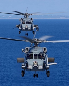 US Navy Sikorsky MH-60R Seahawks.