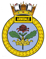 HMAS Armidale (I) badge.