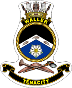 HMAS Waller badge.