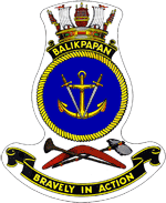 HMAS Balikpapan ships badge