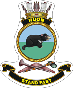 HMAS Huon (II) ship's badge