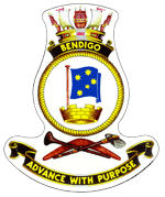 HMAS Bendigo badge