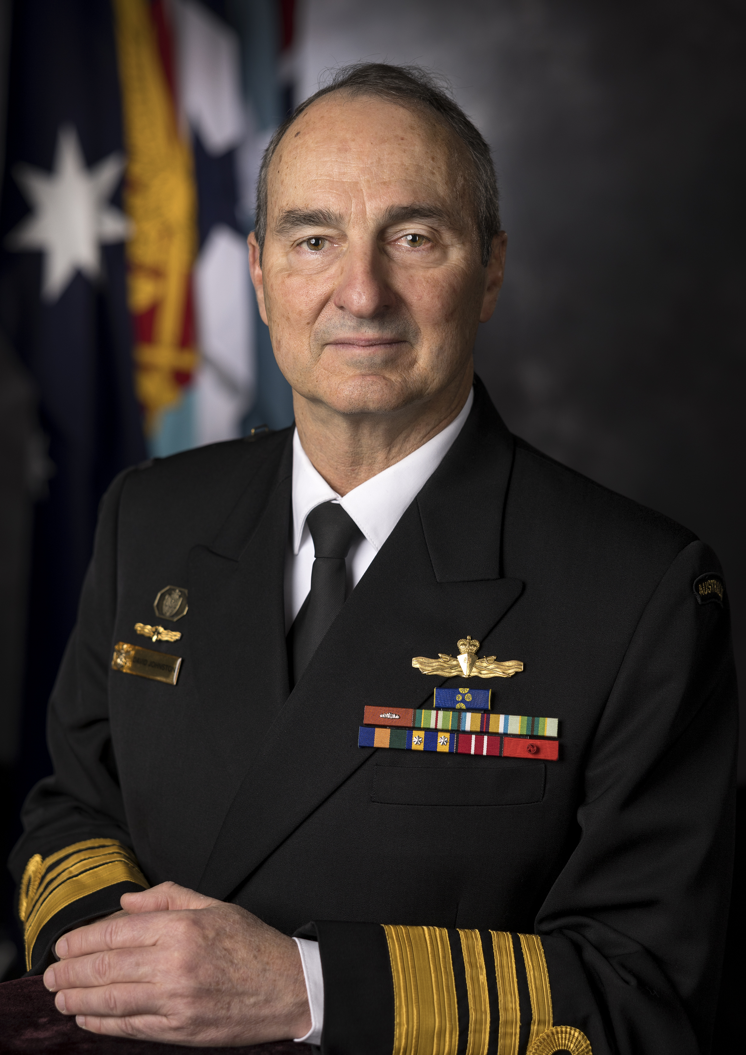 Admiral David Johnston official portrait