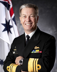 Official Portrait of Vice Admiral Tim Barrett