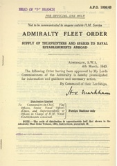 Admiralty Fleet Orders 1943 - 1026