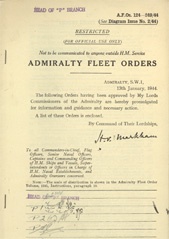 Admiralty Fleet Orders 1944 - 124-249