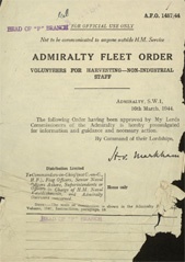 Admiralty Fleet Orders 1944 - 1457