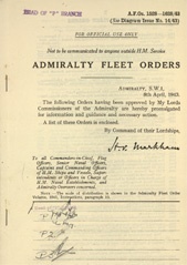 Admiralty Fleet Orders 1943 - 1528-1638