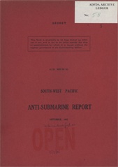 South-West Pacific Anti-Submarine Warfare Reports - September 1943