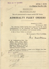 Admiralty Fleet Orders 1944 - 2-121