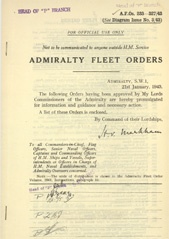 Admiralty Fleet Orders 1943 - 233-327