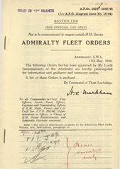 Admiralty Fleet Orders 1944 - 2424-2548