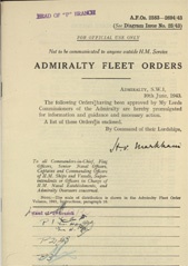 Admiralty Fleet Orders 1943 - 2583-2694