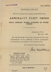 Admiralty Fleet Orders 1942 - 3071