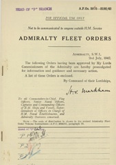 Admiralty Fleet Orders 1942 - 3073-3192