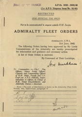 Admiralty Fleet Orders 1945 - 3282-3433