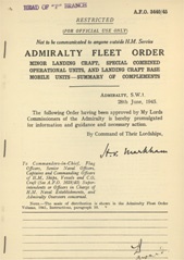 Admiralty Fleet Orders 1945 - 3440