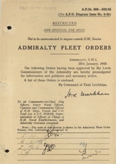 Admiralty Fleet Orders 1945 - 366-502