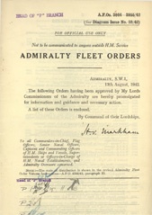 Admiralty Fleet Orders 1942 - 3844-3955