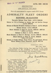 Admiralty Fleet Orders 1945 - 3992-4057