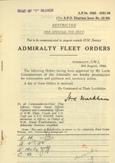 Admiralty Fleet Orders 1944 - 4055-4201