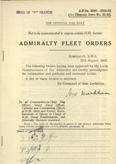 Admiralty Fleet Orders 1942 - 4080-4225