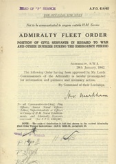 Admiralty Fleet Orders 1942 - 414