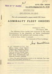 Admiralty Fleet Orders 1944 - 4339-4440