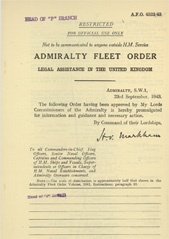 Admiralty Fleet Orders 1943 - 4523