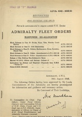 Admiralty Fleet Orders 1945 - 4542-4550