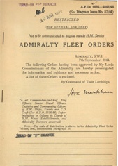 Admiralty Fleet Orders 1944 - 4684-4845