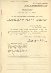 Admiralty Fleet Orders 1945 - 5153-5282