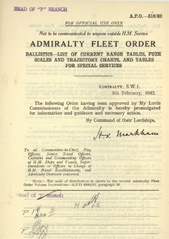 Admiralty Fleet Orders 1942 - 516