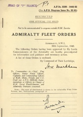 Admiralty Fleet Orders 1945 - 5320-5448