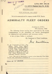 Admiralty Fleet Orders 1944 - 5509-5611