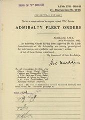 Admiralty Fleet Orders 1942 - 5732-5854