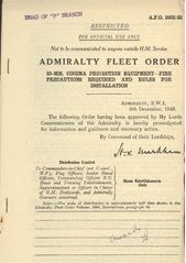 Admiralty Fleet Orders 1943 - 5938
