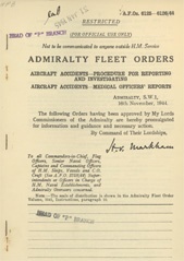 Admiralty Fleet Orders 1944 - 6125-6126