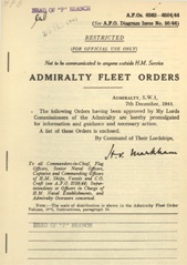 Admiralty Fleet Orders 1944 - 6362-6504