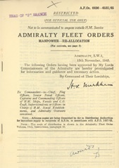 Admiralty Fleet Orders 1945 - 6486-6531