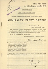 Admiralty Fleet Orders 1945 - 6532-6629