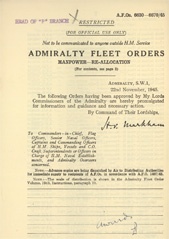 Admiralty Fleet Orders 1945 - 6630-6670