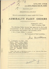 Admiralty Fleet Orders 1945 - 6672-6778