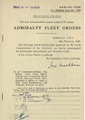 Admiralty Fleet Orders 1943 - 673-776